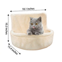 Hanging Cat Bed Radiator Hammock with Round Metal Frame, Warm Cosy Heated Nest for Winter, Small Pets Kittens Resting Place for Feline Relaxation