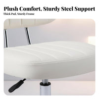 Adjustable rotating Stool Curved rear supportrest Bar Chair Built-in Footrest for Pub