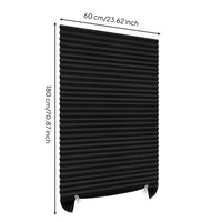 Self Pleated Shade Dustproof Cordless Pleated Window Shade Waterproof Easy-Mount Window Coverings for Renters, Dorm Room, Washroom