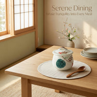 Mino Ware Sakura Steamer Bowl, Ceramic, Japanese Style