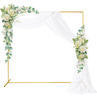 Metal Square Arch Stand for Wedding Decoration, Iron Frame, Gold Color