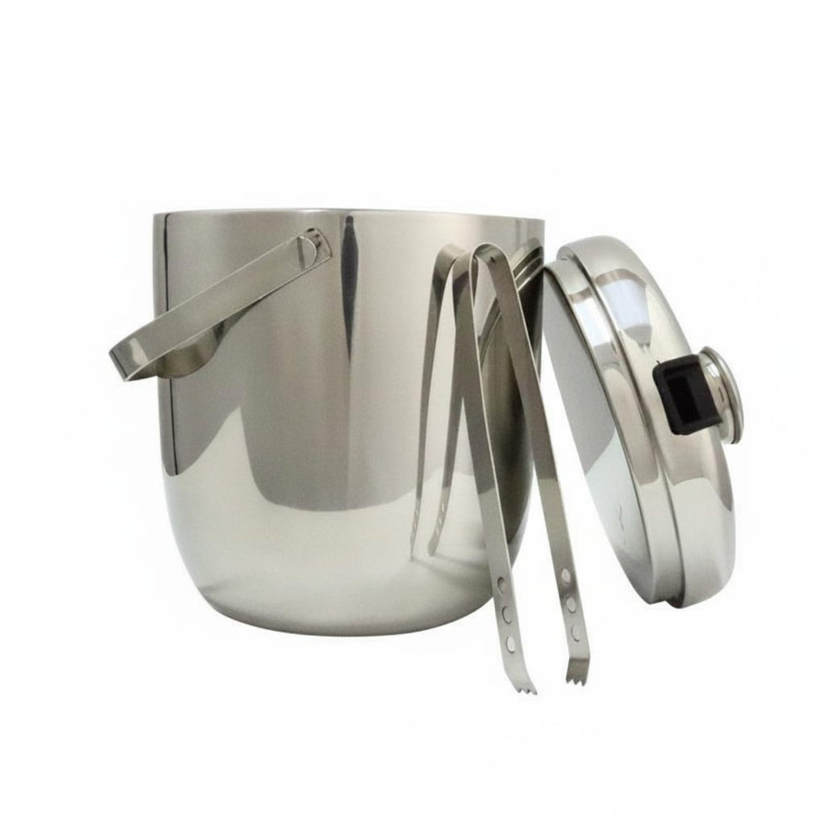 Stainless Steel Ice Bucket Rust Resistant Ice Bucket with Handle Heavy Duty Beverage Chiller Tub for Outdoor