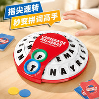 Large 1:1 Spin & Shout Word Game Fast-Paced with Letters