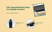 Auto-Locking Folding Hinge, 180 Degree Mini Hinge, stainless steel, stable furniture connector, DIY table leg support