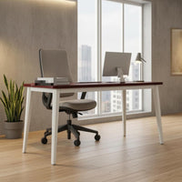 Office Desk  Metal Computer Desk Cable Grommet Study Table