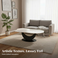 2 Pieces CumulusShaped Coffee Table Irregular Shape CumulusShaped Nesting Tables Easy to Clean Streamlined Height