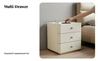 3-Drawer Chest Modern Design Bedside Table Easy to Clean for Entryway, Hallway