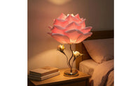 Warm Glow Lotus Lamp Tabletop Floral Lamp Decorative Ambient for Bedside, Bedroom, Desk