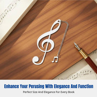 Metal Bookmark with Music Note Decoration, Engraved, Teacher Appreciation Gift, Graduation, Holiday Present