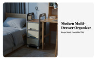 Under-Desk Book Cart with casters Mobile Shelf Large Capacity for Dormitory