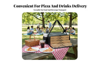 Meal Transport Bag Thickened Insulated Pizza Storage Bag Portable Insulated Food Delivery Pouch for Restaurants, Caterers