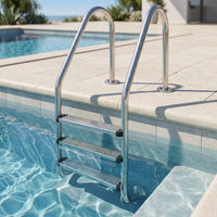 Pool Ladder with Handrails Stainless Steel Swimming Pool Ladder Three-Step for Homeowners