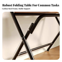 Foldable Computer Desk Compact Folding Desk Lightweight for Telecommute Workers