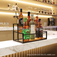 Metal Wine Rack Display Stand for Home Decor