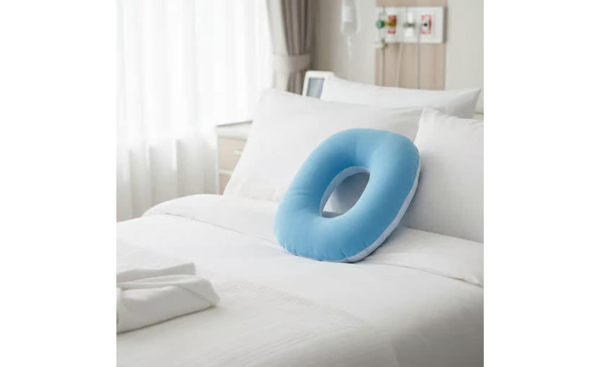 Circle Shaped Nursing Cushion Pressure Relief Hollow Center Seat Pad Machine Washable Donut Pillow for Bedridden Patients, Elderly, Home Care, Bed