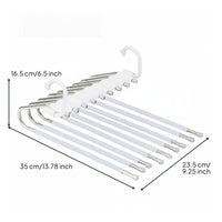 Multi Layer Pants Hanger Stainless Steel Non Slip Pant Organizer Home Storage for Wardrobe