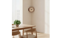Corner Wall Clock Analog Corner Clock Non-Ticking for Living Room