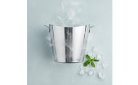 Stainless Steel Ice Bucket Nordic Style Beverage Chiller Bucket High-End Bottle Design Chiller for Dining Table