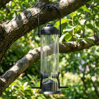Hanging Bird Feeder with 2 Feeding Ports, Ornamental Outdoor Bird Feeder for Wildlife, Garden Decor Hanging Feeders