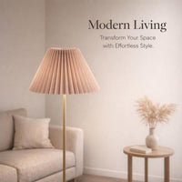 Pleated Tapered Lampshade Lamp Shades, Pink Light Shade for Table Lamp, Minimali #variant:Slanted Height 143cm, Length 36cm (with hardware)