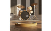 Percussion Wood Block with Brackets Solid Hardwood Mountable Wood Block Low-Profile for Studio