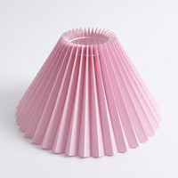 Lampshade for Table Lamps with Foldable Pleated Design, Black for Bedside and Floor Lighting, Vintage Material Shade for Home Decor