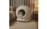 Electric Smart Litter Box with App Control Safe Automatic Cat Litter Box Quiet Pet Supply Washable for Apartment