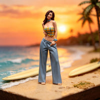 Hand Painted Miniature Figure Resin Mini Diorama Doll for Display Shelf
