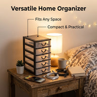 5 Layer Drawer Storage Boxes for Shelves, Desktop Organizer for Office and Students, Multi for Desk and Home