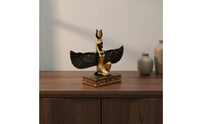 Ancient Deity Statue Mythological Winged Figure Statue Decor Winged Mythological Wing Figure Deity Figurine Hand-Painted Details House
