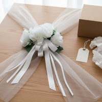 Wedding Car Decoration Set Easy Installation Wedding Car Decoration Kit Vehicle Accessory Paint-Safe No Tools Required