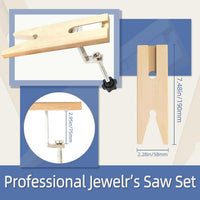 8-Piece Jewelry Ring Making Tool Set with Saw and Blades