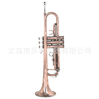 SLADE Bb Trumpet with Red Antique and Cyan Antique Finish