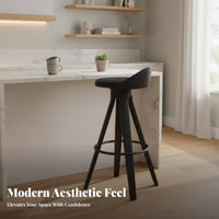 Shell spine High Stool Nordic Design Bar Chair Large Stable Base for Cafe, Guests