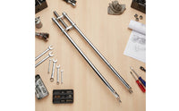 Chrome-Plated Cycle Front Fork with Twin-Leg Design Extra-Long Chopper Fork Straight Vintage for Hobbyists, Custom Cruiser Builds