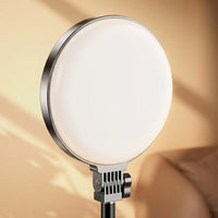 Fill Light for Professional Home Studio Use, Dimmable Three-Color for Photography and Video, Round LED with Tripod for Photographer