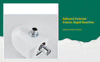 Automatic Touchless Detector Faucet, Infrared Motion Activated, Metallic Finish, Suitable for Bathroom, Kitchen, and Commercial Use