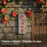 Wards away Evil negative entities Shiganprotective tablet guardian Screen Feng Shui solution protecting talisman Hand-Carved Characters Stone Tablet affix Mountable for Chinese Culture devotees, property owners, Business Owners, Courtyard, House Entrance,