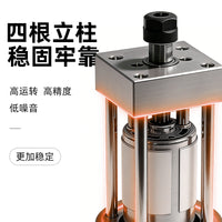 电木铣切割打磨无动力主轴总成迷你型木工车床铣床电钻DIY配件