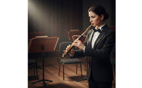 Strong Projection C Key Piccolo Bright Tone Silver Plated Piccolo High Tuning Wind Instrument Compact Size for Professionals, Students, Concert, Orchestra, Practice