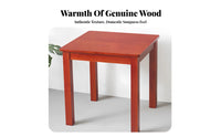 Square Wooden Tea Table Minimalist Design Square Occasional Table for Homeowners