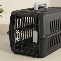 Portable Pet Carrier with Design Patent, PP Material Hard Sided Cat Carrier for Cat Dog, Car Pet Travel Bag Breathable with All-Side Ventilation