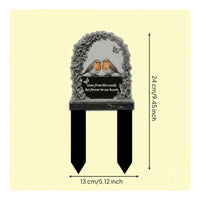 Resin Angel Stake Outdoor Angel Grave Marker Memorial Gift for Graveyard