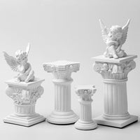 Photo Prop Wedding Decoration Gypsum Statue Photography Decor European Resin Roman Column Resin Sculpture
