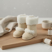 1/6 Scale Snow Boots Handmade Doll Footwear for Collectors, Hobbyists