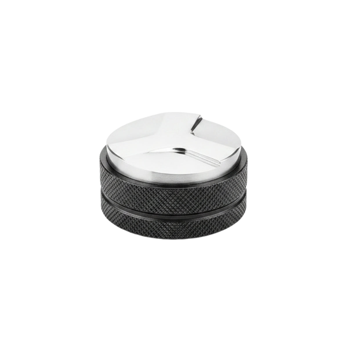 Coffee Puck Leveler Three-Lobed Base Coffee Distributor Knurled Grip