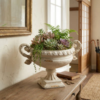 Urn Planter with Handles Vintage Pot Large for Mantel