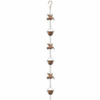 Hummingbird Rain Chain Hanging Hook Garden Decoration Easy to Install