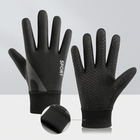 Kids' Figure Skating Warm Gloves - Unisex Short Track Speed Skating Training, Fleece-Lined, Waterproof, Non-Slip Cycling Gloves