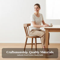 Padded Posterior Wooden Chair Northern European & Design Dining Room Seating Minimalist Look Sturdy Frame for Restaurant Owners
